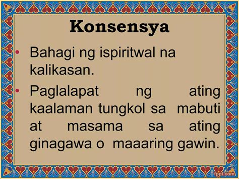 slogan patungkol sa konsensya|PAGHUBOG NG KONSENSIYA BATAY SA LIKAS .